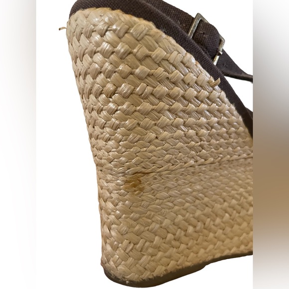 Steve Madden brown fabric espadrilles, size 8 - Picture 10 of 11